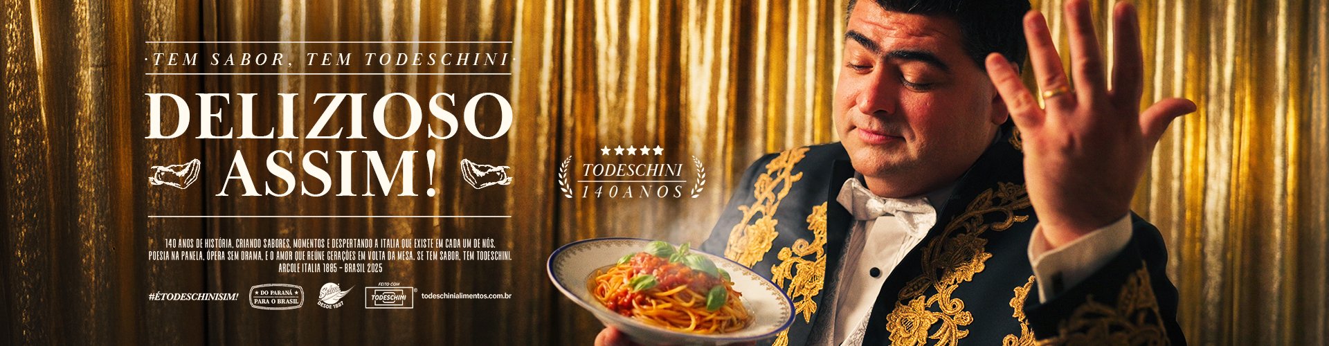 Banner Todeschini - Pasta é massa!