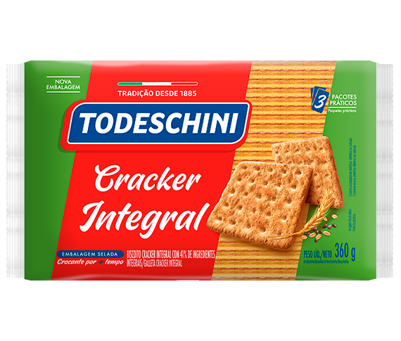 Ilustração do produto Biscoito Todeschini Cream Cracker Integral