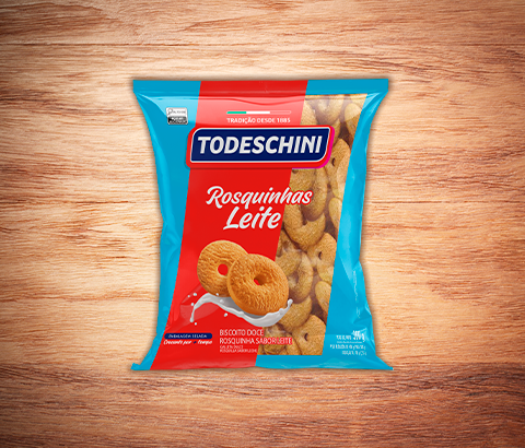 Embalagem Rosquinha Todeschini Sabor Leite