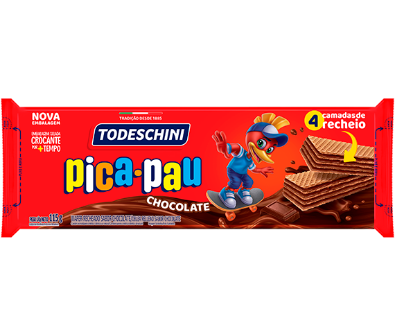 Ilustração do produto Wafer Todeschini sabor Chocolate