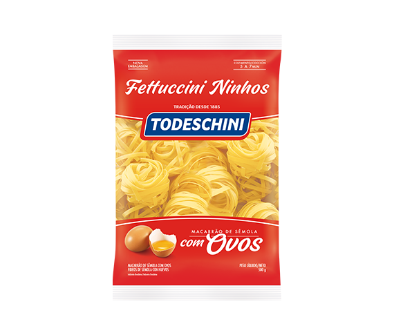 Ilustração do produto Macarrão Todeschini Com Ovos Fettuccini Ninhos