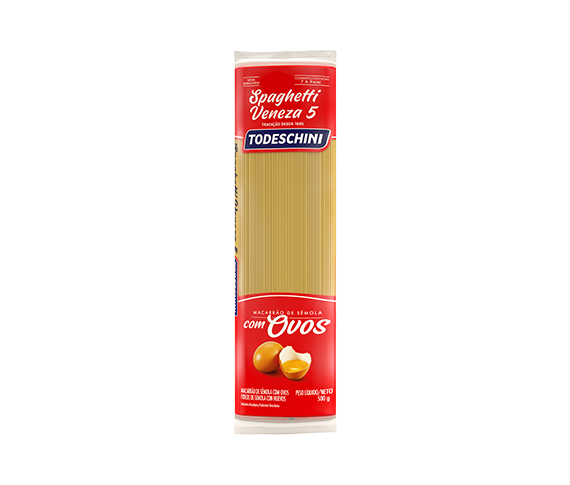 Ilustração do produto Macarrão Todeschini Com Ovos Spaghetti Veneza 5