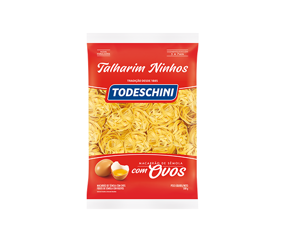 Ilustração do produto Macarrão Todeschini Com Ovos Talharim Ninhos