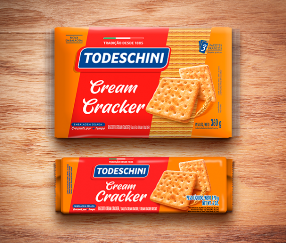 Ilustração do produto Biscoito Todeschini Cream Cracker
