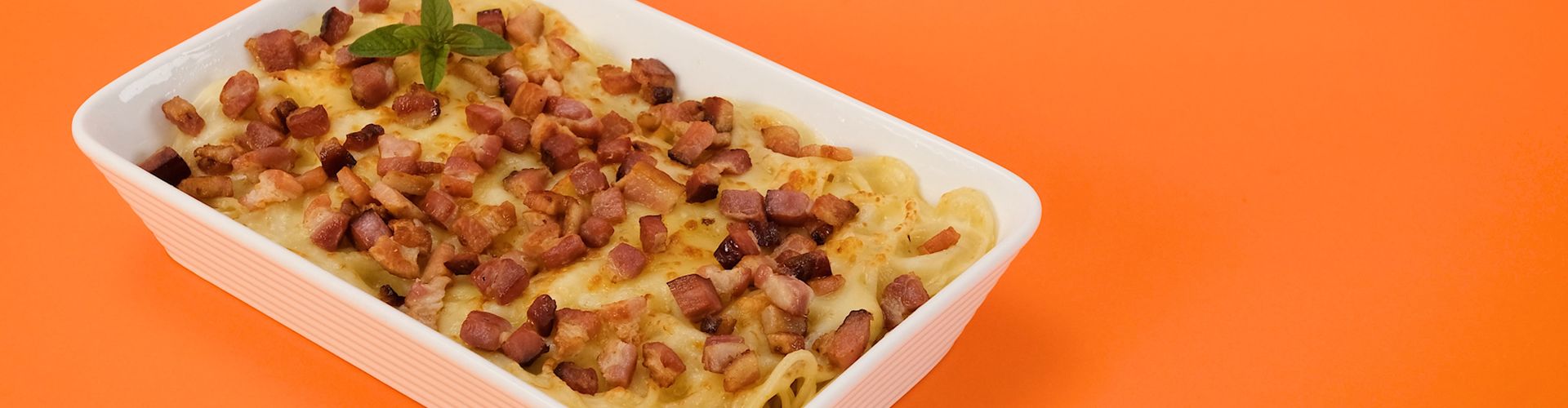 Macarrão Gratinado com Bacon