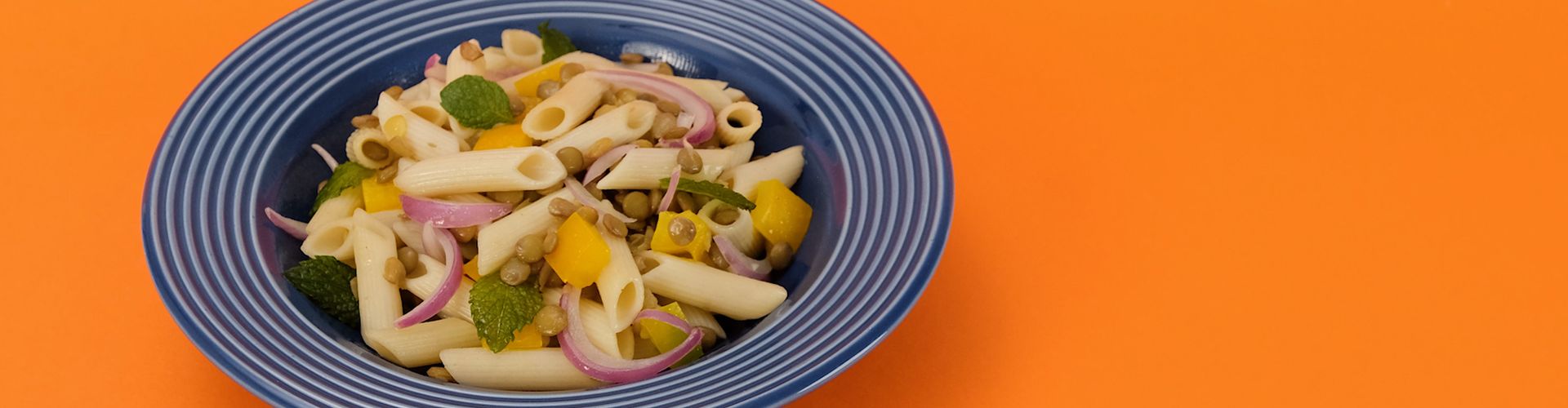 Salada de Macarrão com Lentilha