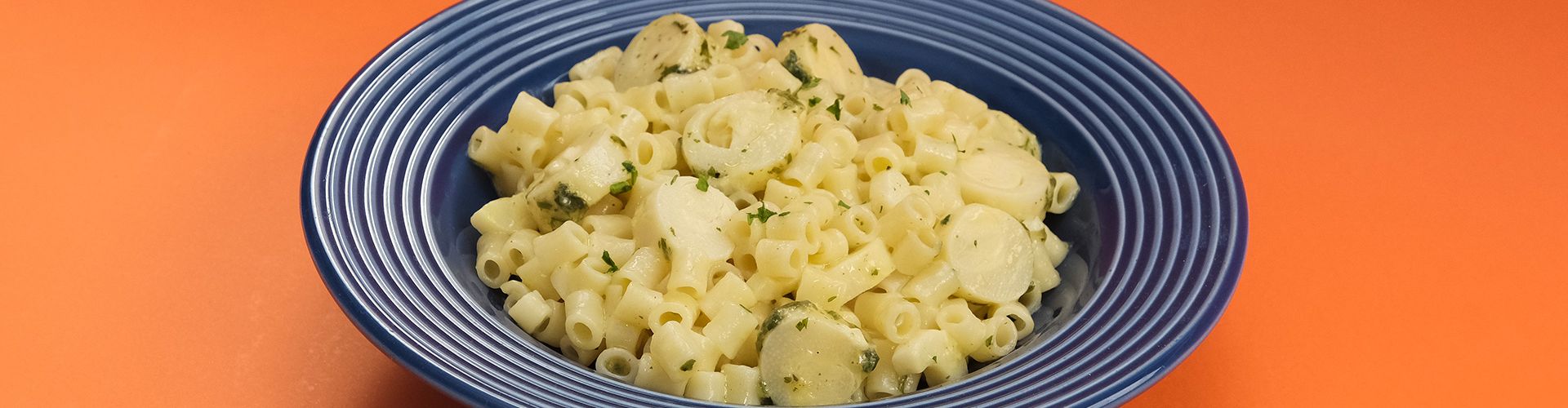 Risotto de macarrão com palmito