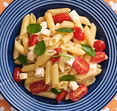 Receita Macarrão com Tomate-Cereja e Queijo