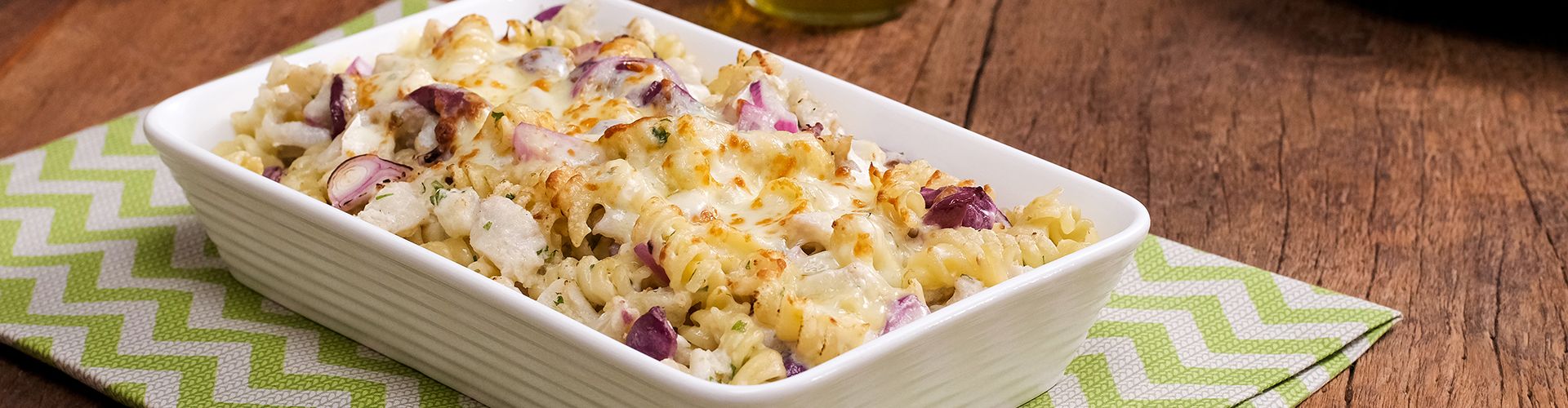 Macarrão com Bacalhau ao Forno